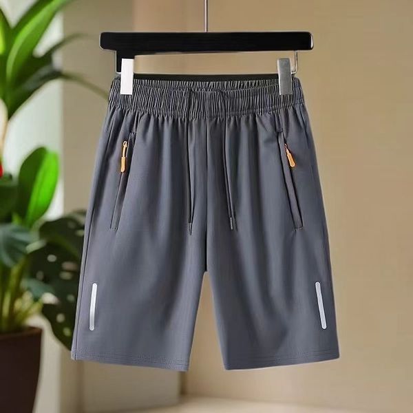 Summer thin silk men's quick dry sports shorts
