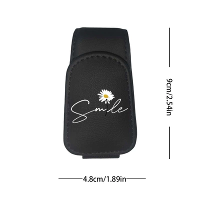 White Daisy Car Glasses: Car Glasses Clip/Bill Clip