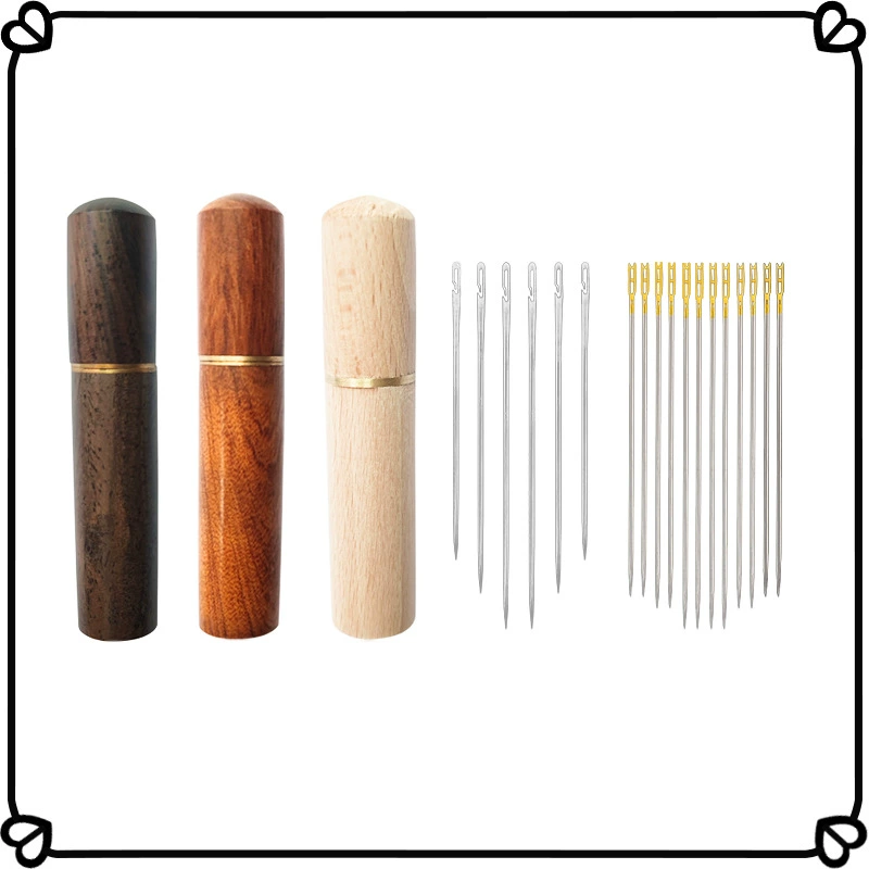 Оптовая продажа груши черного сандалового дерева шприца для хранения трубки для домашнего шитья игла слепой игла DIY без иглы