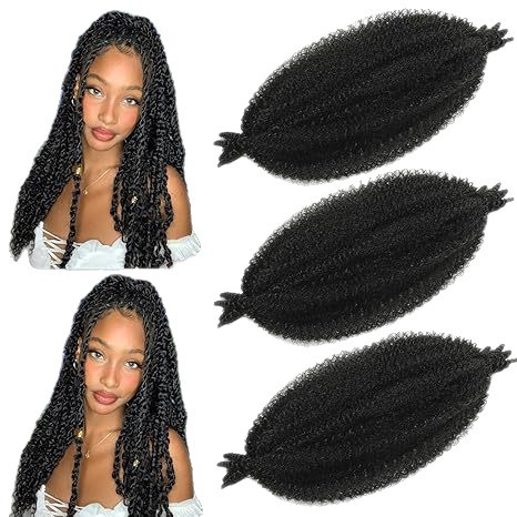 Plano de fábrica Desmantelado africano Peluca de oruga de fibra química Cabello largo y rizado Marley Braid rizo corto esponjoso