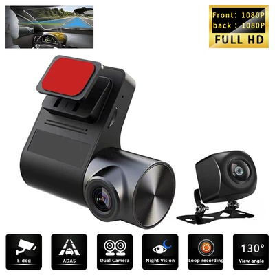 Cross-border hot-selling universal driving recorder front and rear dual-camera Android large-screen HD night vision recorder parking monitoring (Driving recorder) - u10-usb-dual-recording