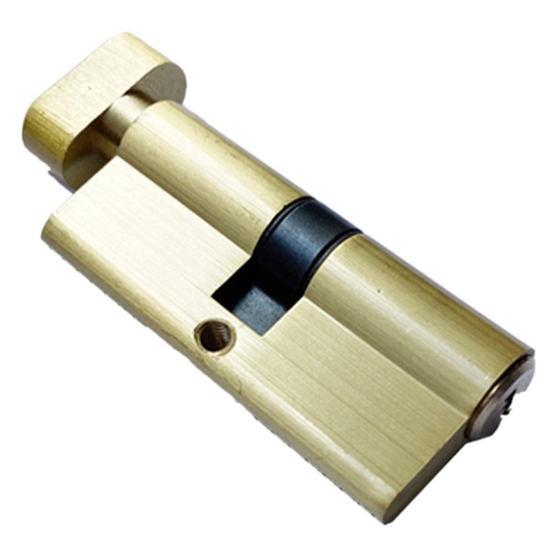 Todo cobre pequeño 70 cilindro de cerradura de puerta de madera precio al por mayor precio de promoción de fábrica gran cantidad de descuento puerta interior cilindro de cerradura de cobre puro precio bajo