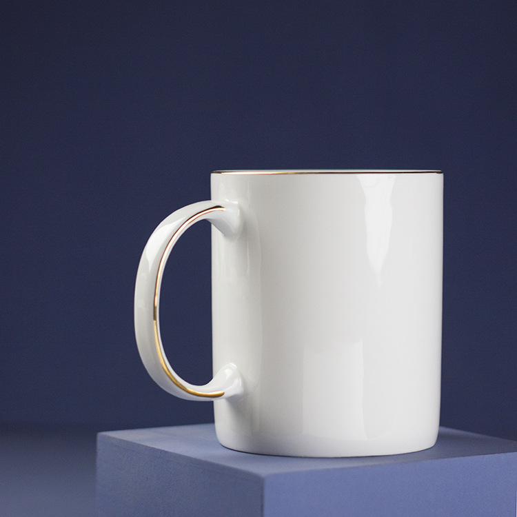 Simple Taza de cerámica del hogar taza de agua taza de desayuno taza de leche Oficina China de hueso taza de té taza de café pequeño lote personalización