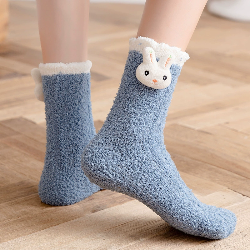 Кукла, тёплые коралловые бархатные колготки до середины икры