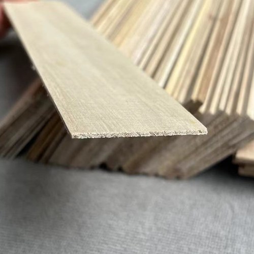 Paulownia slices thin wood slices Paulownia wood board decoration decoration board Paulownia wood slices DIY building model airplane model material