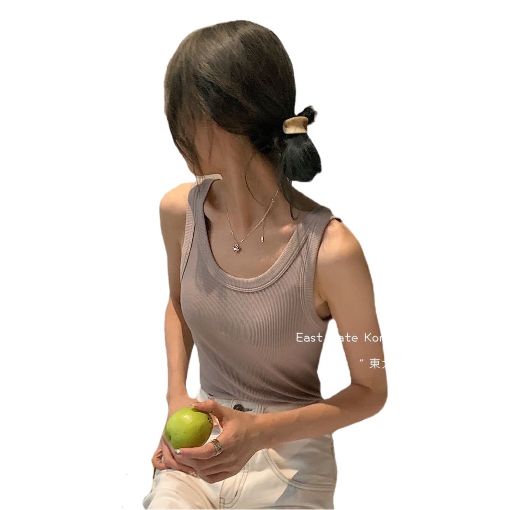 Dongdaemun Corea del Sur calefacción Chaleco de terciopelo para las mujeres de lana forrada gruesa ropa interior térmica desgaste exterior todo a juego chaleco camisa de fondo para las mujeres