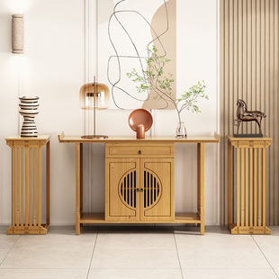 New Chinese-style Entrance Table Nantang Cabinet Living Room Combination End View Flower Table Long Table Modern Narrow Entrance Cabinet