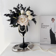 フランス風のロマンチックな香りのバラの花のシミュレーション花の造花の花の装飾品の食卓の客間の置物