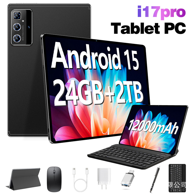 2026 New Model 10.1inch Pro17 Cross-Border Tablet Computer 24+2Tb Android 15 Aliexpress Shopee Hot Sale
