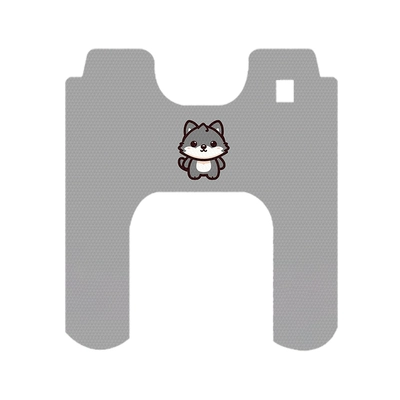 Electric vehicle foot mat, pedal pads, decorative accessories - tailing-x4little-gray-wolfl1916