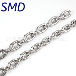 304 stainless steel short ring chain strip iron chain hand pull gourd hanging lifting chain traction chain Kirin whip anti-theft chain