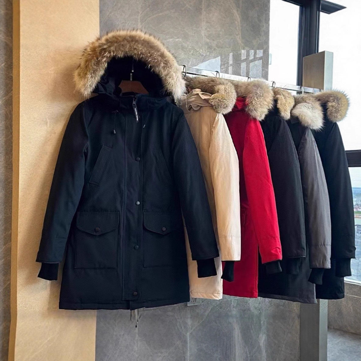 Cross-Border Big Goose down Jacket Trllium Parka Big Goose down Jacket 07 Women's 6660L