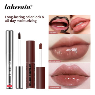 Cross-Border Lakerain Peel-Off Lip Liner Lip Gloss Butter Combination Long-Lasting and Not Easy to Remove Makeup Lip Manufacturer Wholesale
