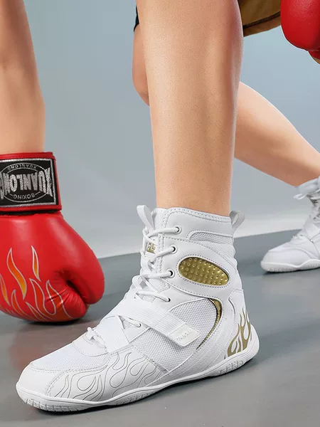 Factory Direct Sales Cross-Border 2025 New Model Men's and Women's Anti-Slip, Anti-Fall Boxing Shoes for Combat Training, Lightweight and Wear-Resistant Wrestling Shoes