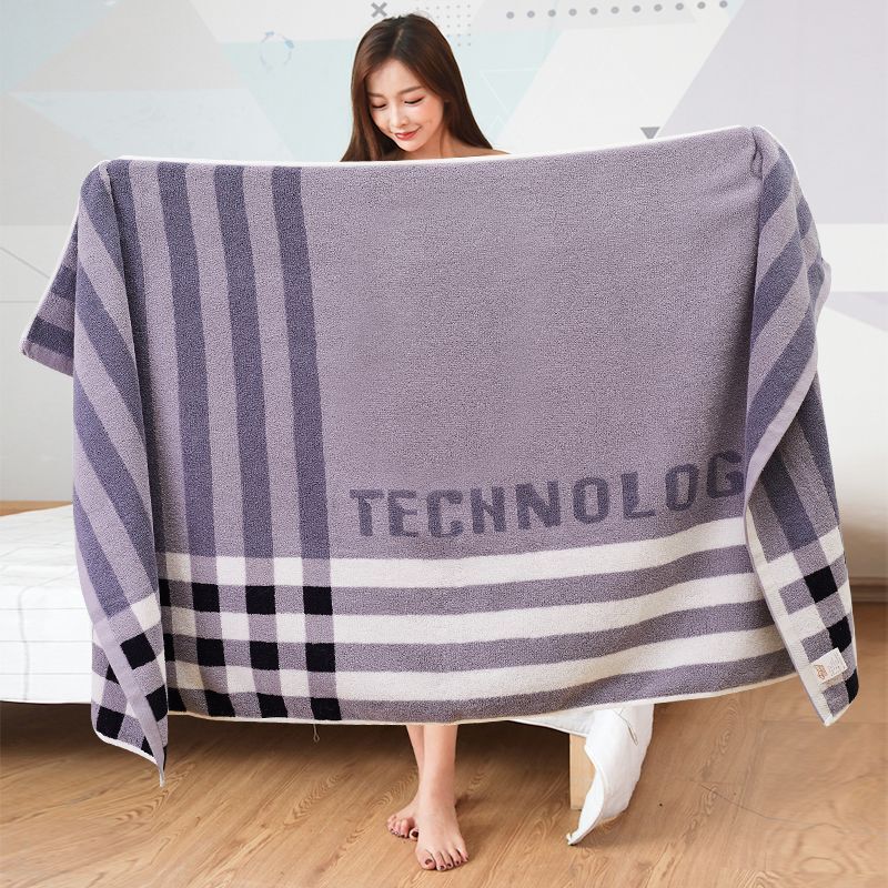 Pure Cotton Bath Towel, High-End New Model, Hotel-Specific Men's Bath Towel, Soft, Lint-Free, Quick-Drying Wrap Towel
