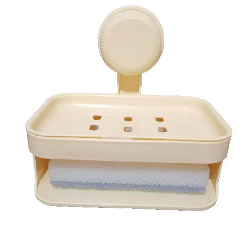 双层肥皂盒壁挂式香皂盒沥水框厨卫免打孔家用浴室置物架皂盒热卖