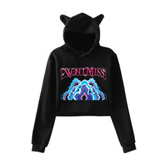 亚马逊新品批发KPop Demon Hunters猎魔女团2D露脐猫耳卫衣服批发