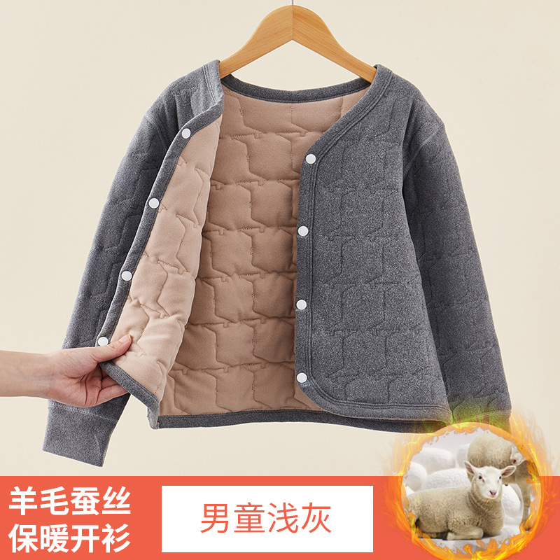 Forro de los niños ropa acolchada de algodón para Niños y Niñas Ropa acolchada de algodón para niños medianos y grandes uniforme escolar artefacto bebé de seda chaqueta acolchada de algodón cálido