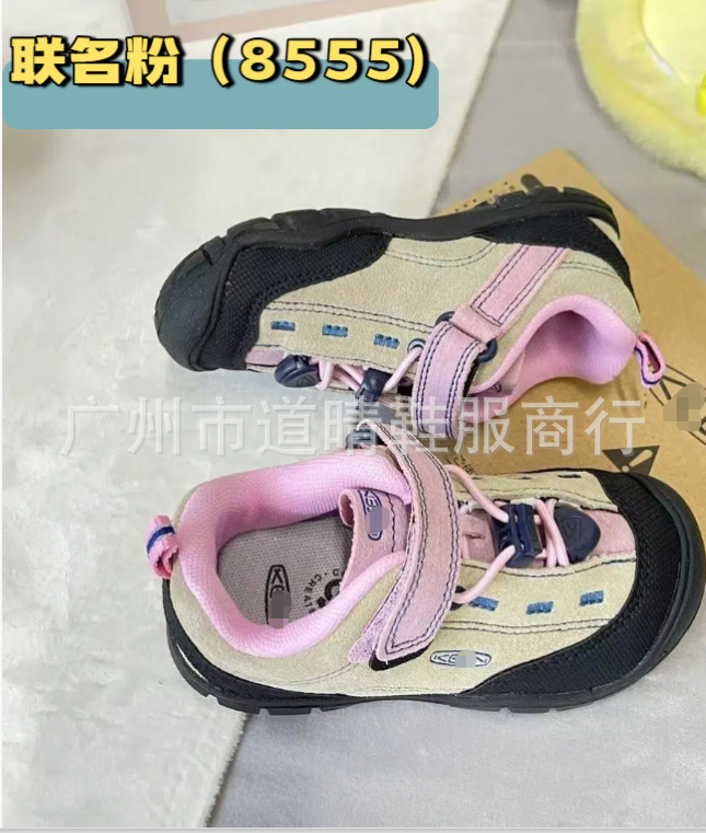 KN003 科恩纯原keen 升级版新款翻毛皮网红儿童魔术贴麓皮童鞋|undefined