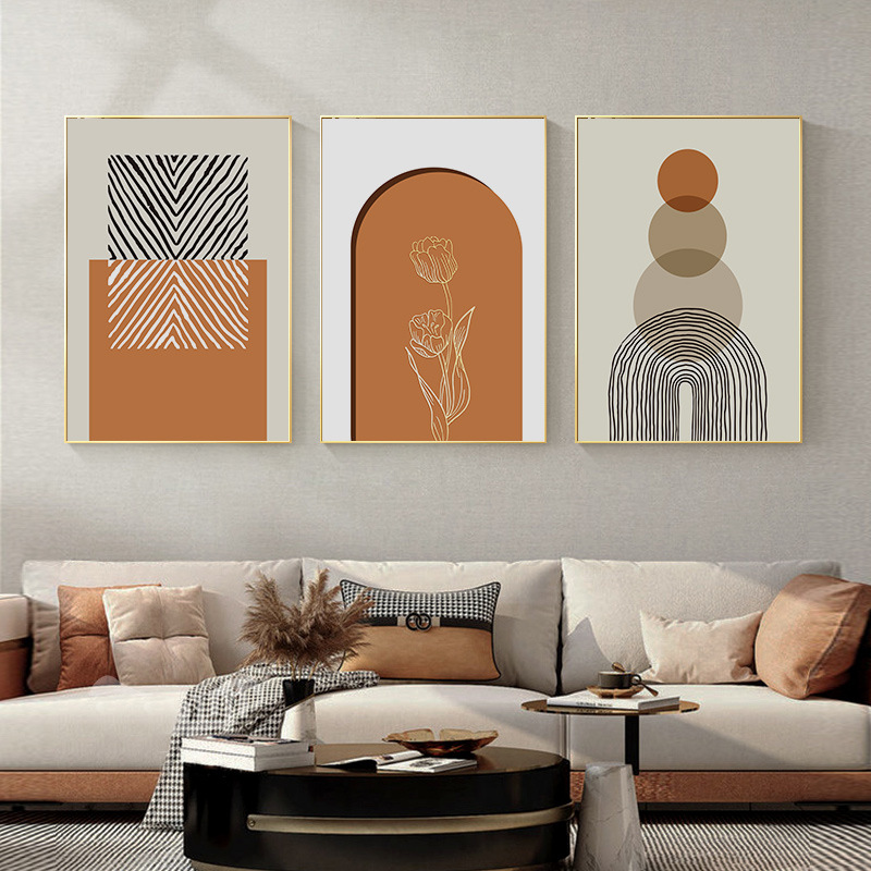 Simple Nordic abstract geometric lines f...