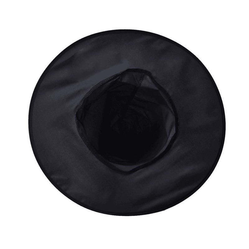 Sombrero de brujo negro de Halloween transfronterizo Sombrero de brujo de tela de Oxford Sombrero de maquillaje accesorios de vestuario Sombrero de bruja mágica