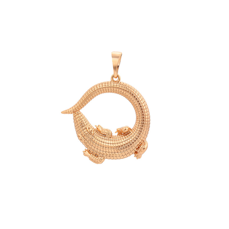 Xuping nicho de diseño de estilo de cocodrilo personalidad transfronteriza europea y americana colgante de aleación de cobre colgante de estilo retro al por mayor mujer