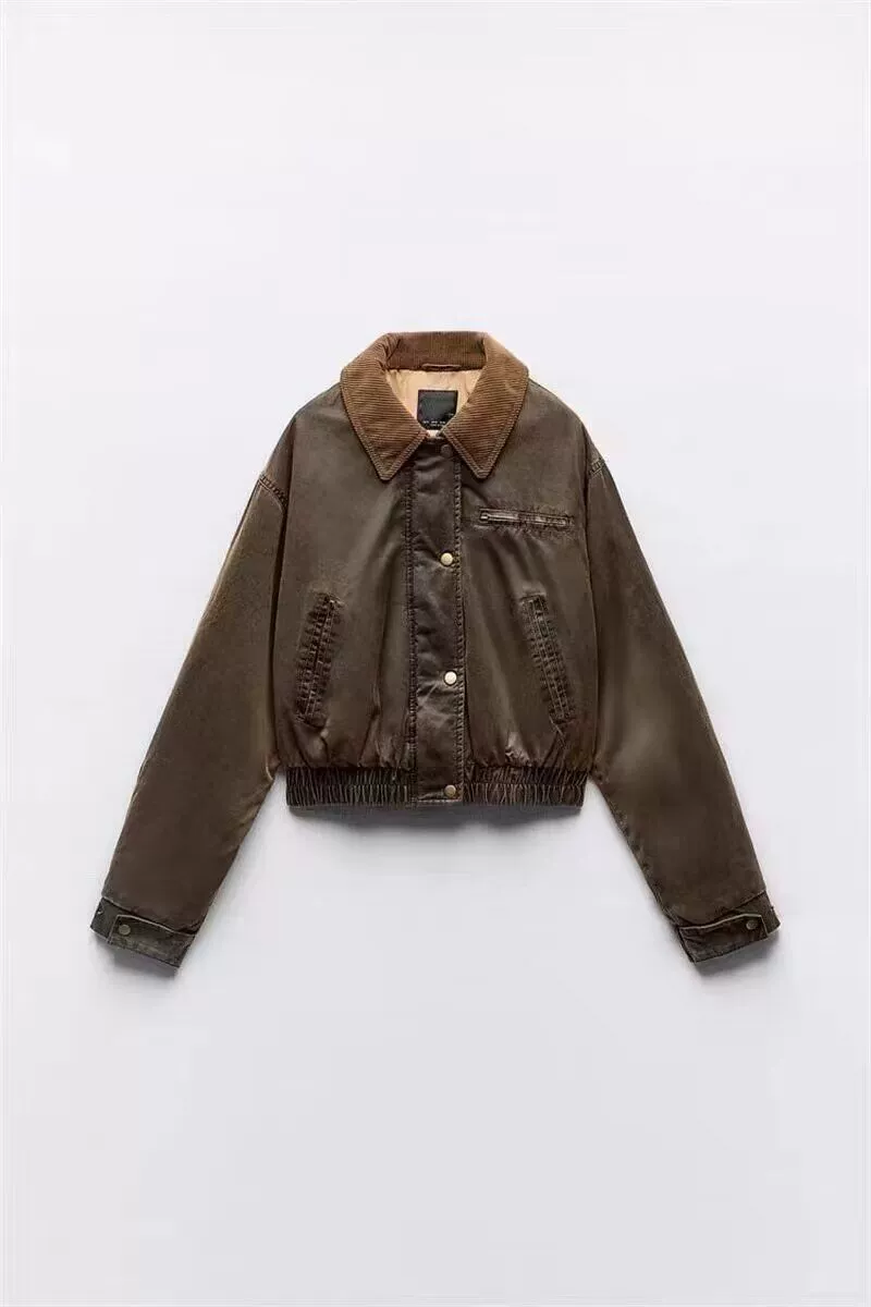 Демисезонная утепляющая куртка, кроп bomber европейский стиль, размеры XS–L