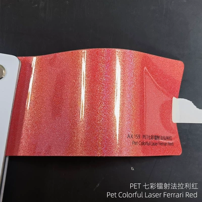 Black, Automotive Film - colorful-laser-ferrari-red