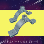 镀锌吊箍扁铁卡 螺栓管夹半圆双面扁铁抱箍 电线杆双合抱箍