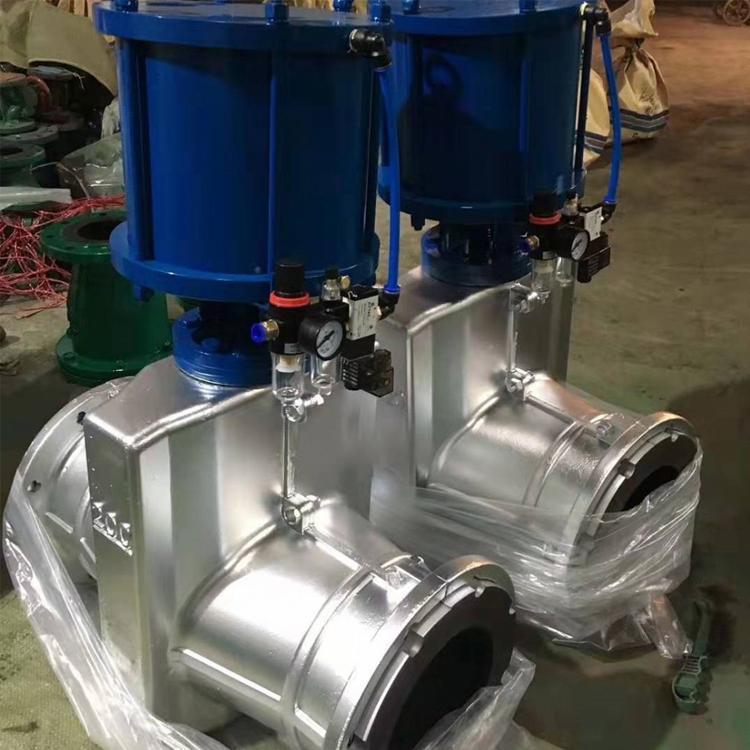 铝合金铸铁管夹阀气动夹管阀GJ41X-6L/10L耐磨加强型胶管阀DN80-阿里巴巴
