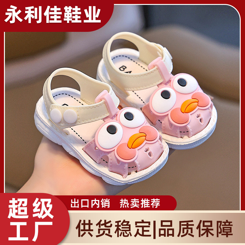 Sandalias infantiles de verano para bebés y bebés con suela suave para niños pequeños zapatos de fábrica de dibujos animados al por mayor