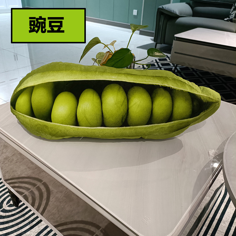 Simulación creativa repollo chino pepino vegetal almohada linda calabaza amarga guisante peluche maíz ajo batata