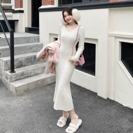 时尚休闲套装;连衣裙;女式针织衫