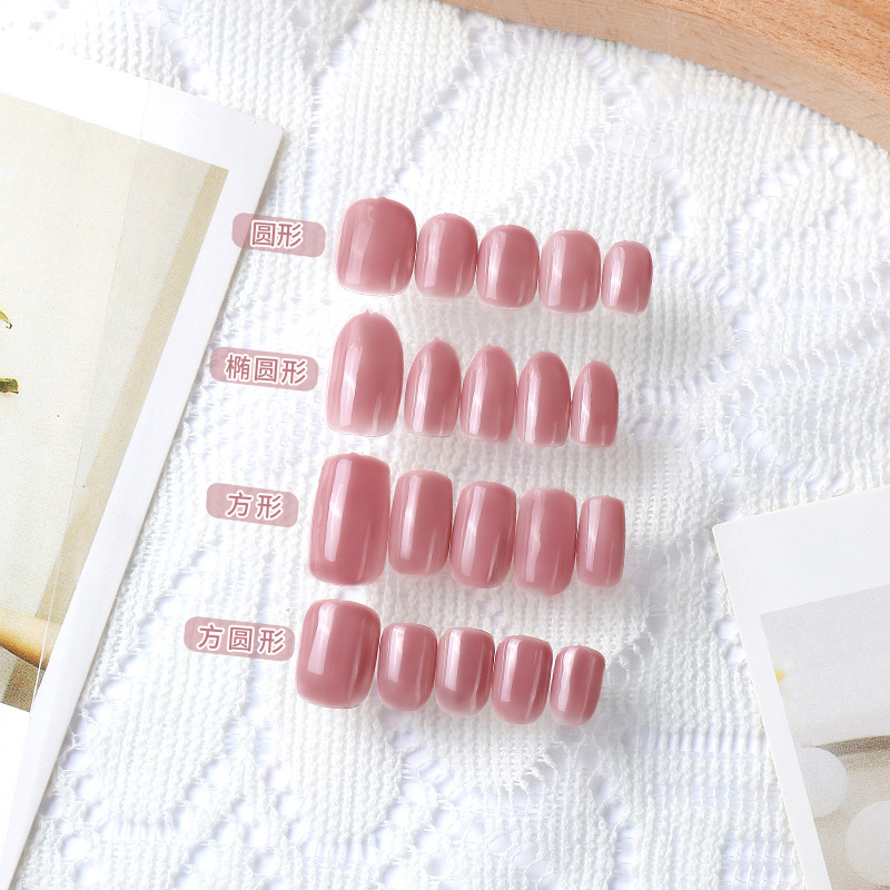 Manicura corta usable pieza de uñas salón de uñas especial oval cuadrado redondo ultrafino transparente alto transparente 500 piezas