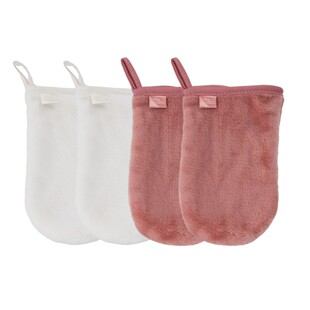 Microfiber Makeup Remover Gloves Lazy Makeup Cleansing Finger Cots Deep Cleansing Makeup Remover Face Washcloth