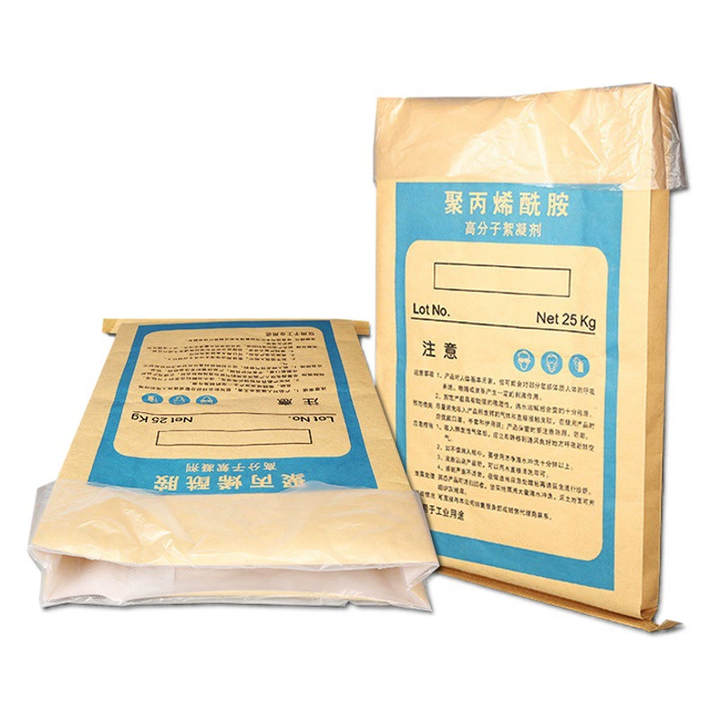 Полимерный флокулянт из полиакриламида для тканых мешков из крафт-бумаги со средним швом, химический флокулянт для бумажно-пластиковых композитных мешков