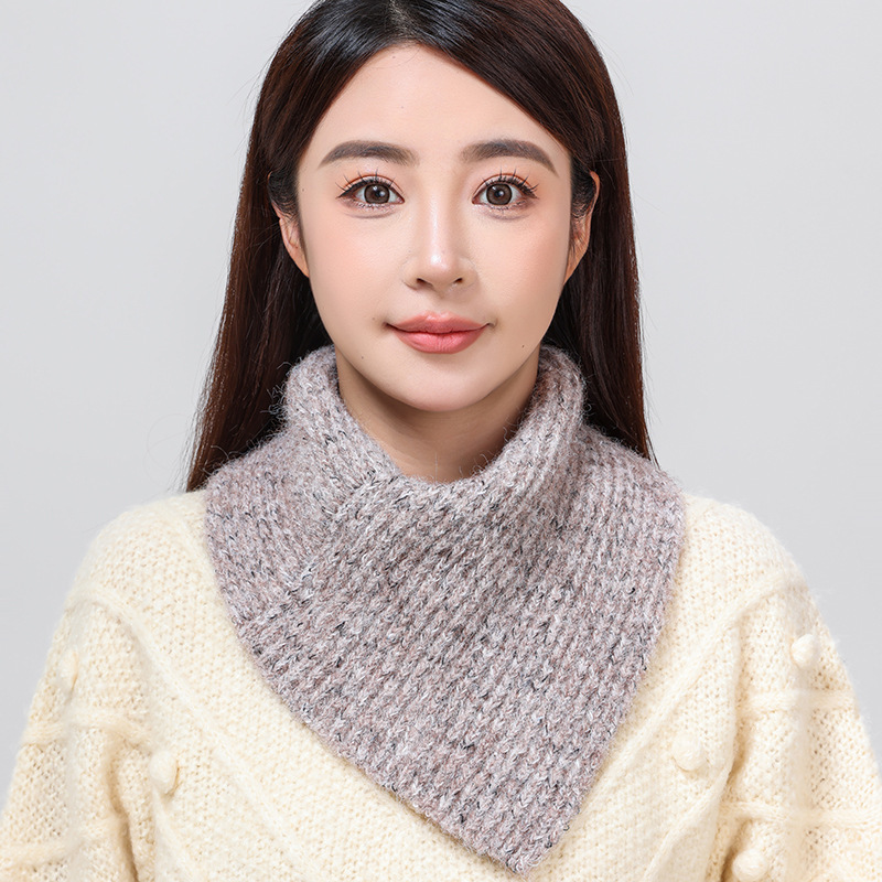 秋冬のカシミヤ防止の首のカバーの女性の頚椎の偽の襟の厚い保温の毛糸のニットの首のカバーの首の周り|undefined