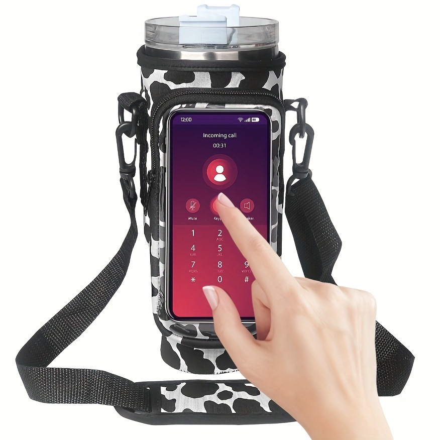 Home & Garden Spot neoprene 40OZ handle ice cup beverage water cup beer car insulation portable bottle set cup bag_voghion.com