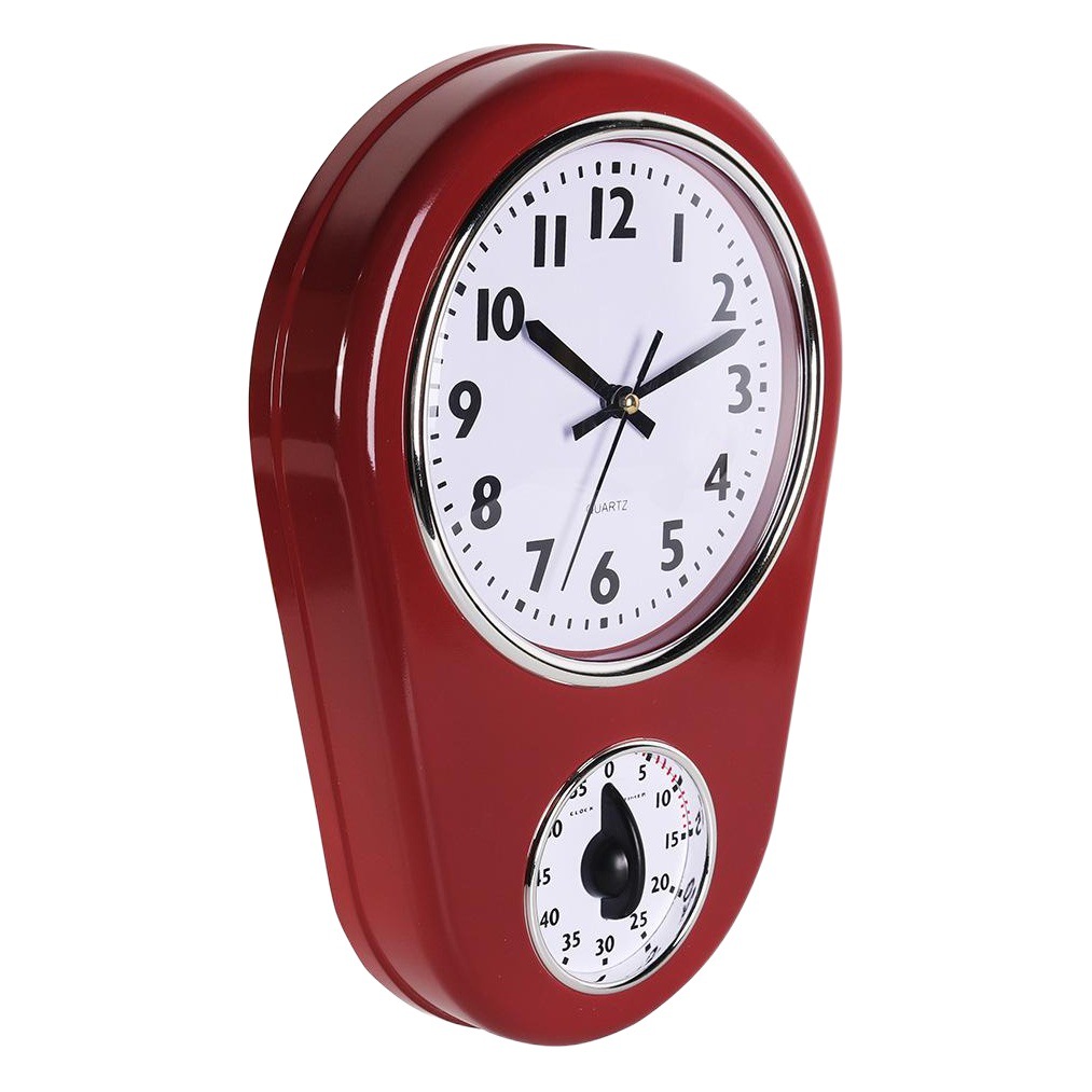 Temporizador de cocina especial reloj pared simple personalidad creativa hogar acrílico movimiento mudo en stock al por mayor