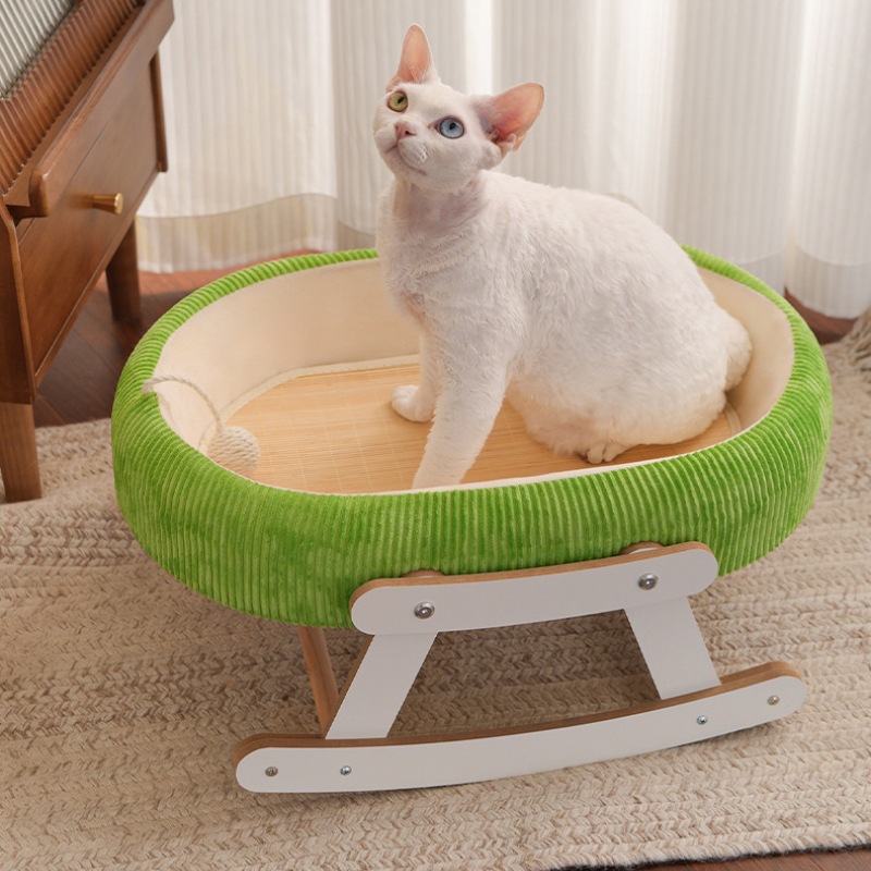 Cat Nest, Cat Mat, Rocking Bed, Cat Bed for Summer Sleeping, Off-The-Ground Pet Nest, Cat Hammock, Hanging Basket for Summer Sleeping, Off-The-Ground Pet