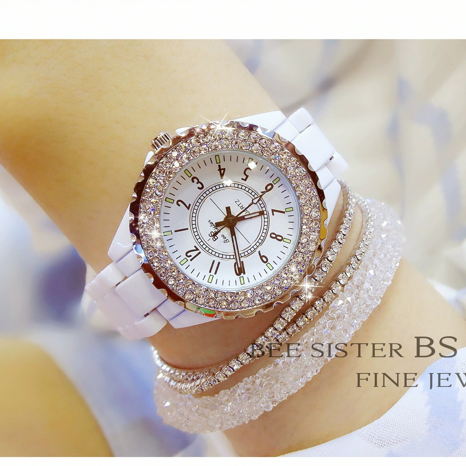 Elite fashionable elegant waterproof quartz swiss watch
