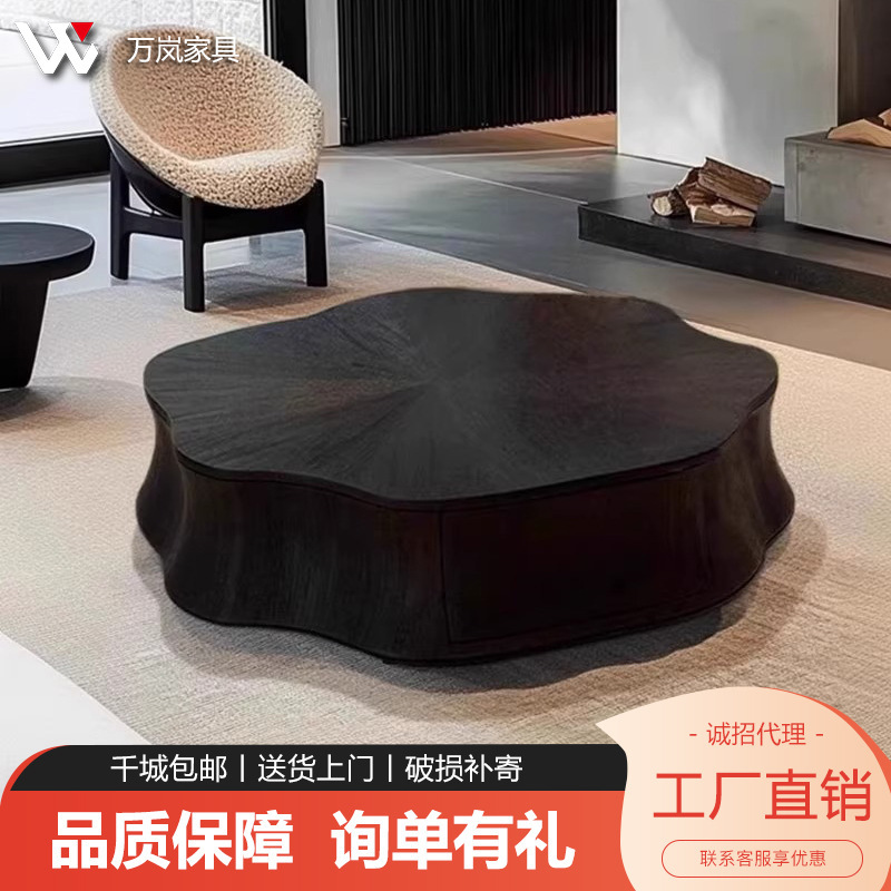 Italian Minimalist Petal Coffee Table Living Room Home Mid-Century Style Special-Shaped High-End Designer Modern Simple Cloud Table