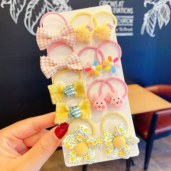 Pink and yellow sweet garden series 12-piece set