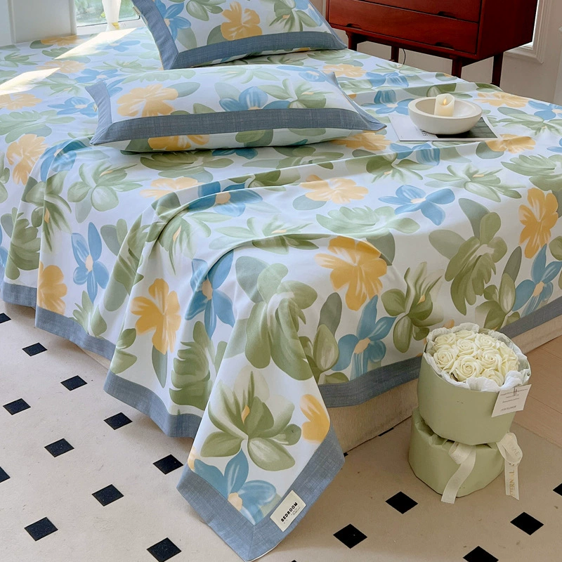 Cotton sheet, non-slip duvet, set, 100% cotton, increased thickness, 3 piece set, wholesale