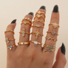 Multi-joint ring, retro set, European style, wholesale