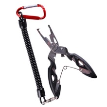 跨境路亞鉗釣魚鉗不銹鋼尖嘴鉗鈎子拆卸器魚線剪戶外釣魚工具配件