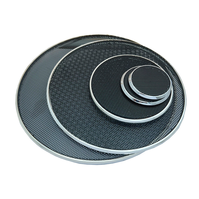 3-Inch 3.5-Inch 4-Inch 5-Inch 6inch 8inch Speaker Ring Speaker Mesh Cover Car Protective Cover Accessories Audio Electroplated Silver