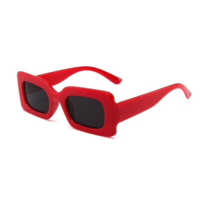 Red frame black gray film