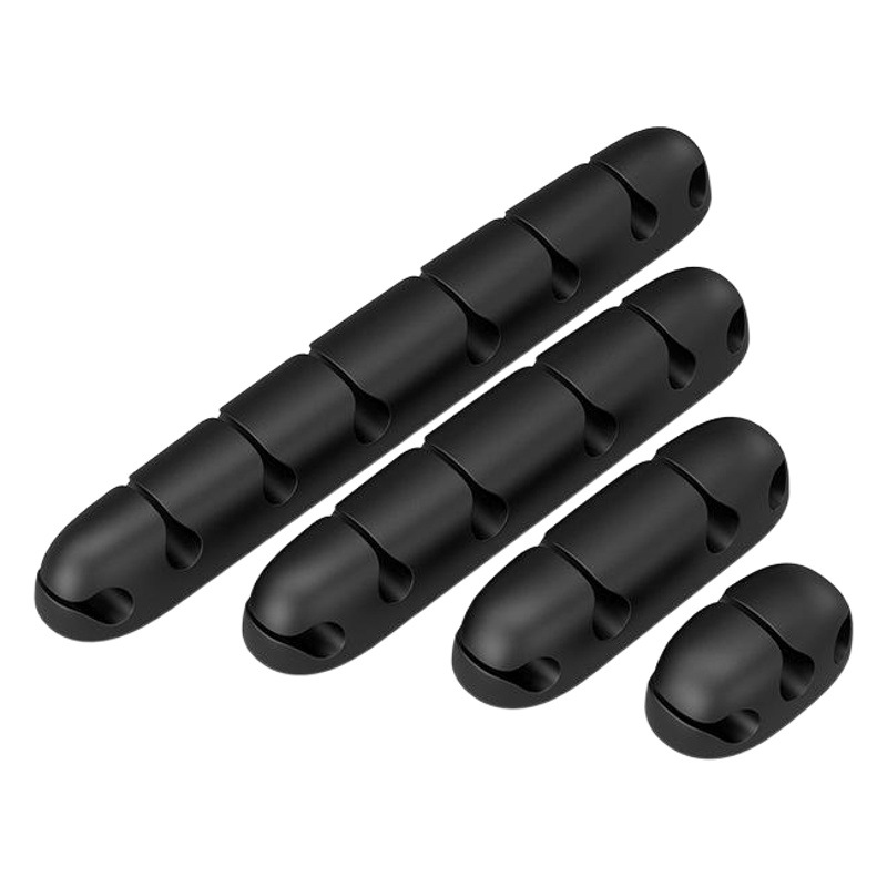 Nuevo cable de datos de escritorio organizador de cable de silicona regalo creativo de almacenamiento Winder enchufe titular clip de alambre