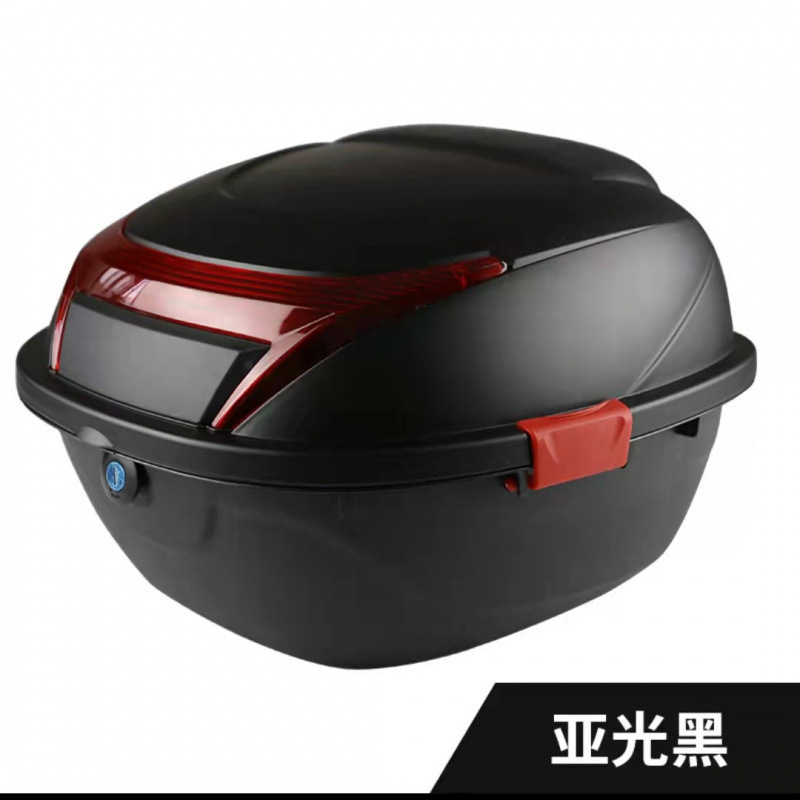 电动车后备箱摩托车尾箱大号加厚通用电瓶车防抖踏板储物箱工具箱|undefined